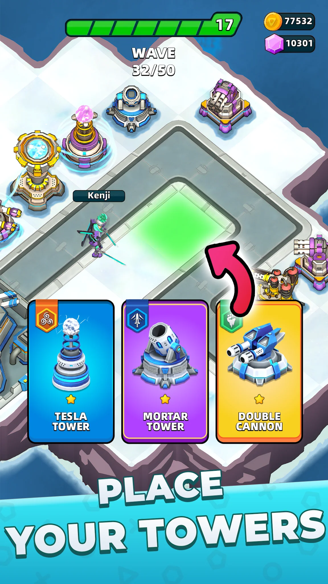 لقطة شاشة ‏: دفاع عن الأبراجRaid Rush %د