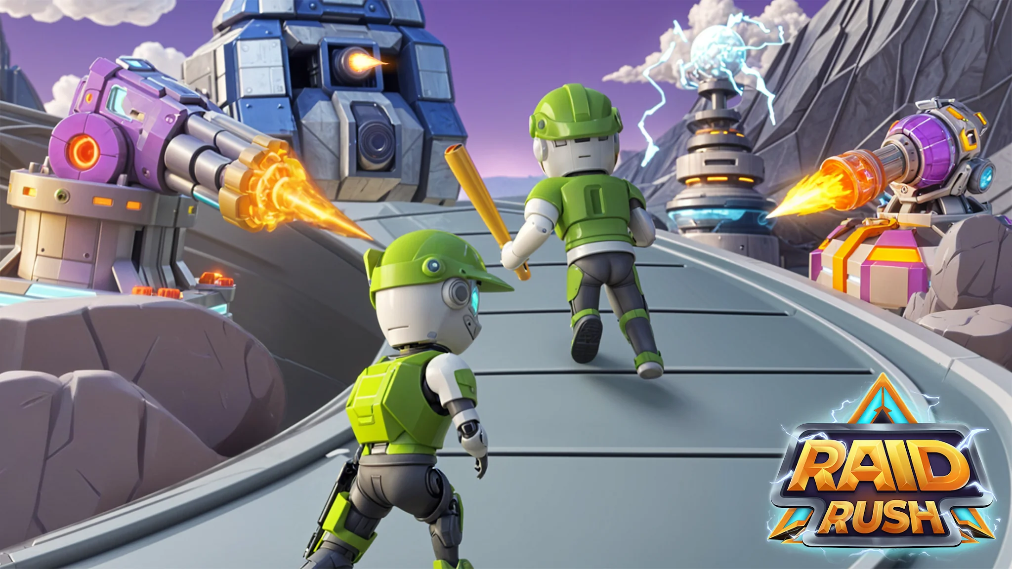 لقطة شاشة ‏: دفاع عن الأبراجRaid Rush %د