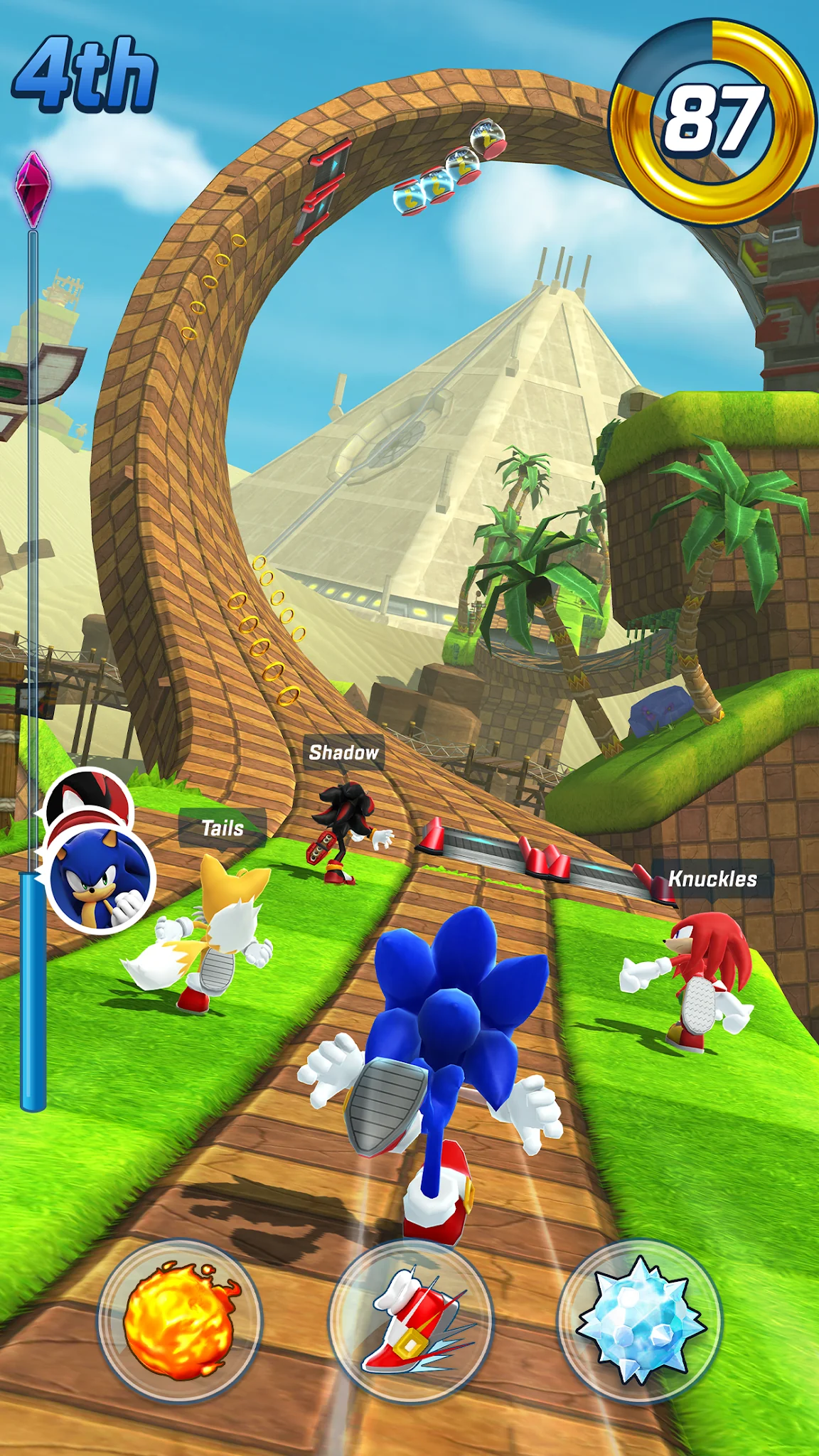 Snímek obrazovky Sonic Forces - Běžecká bitva 1