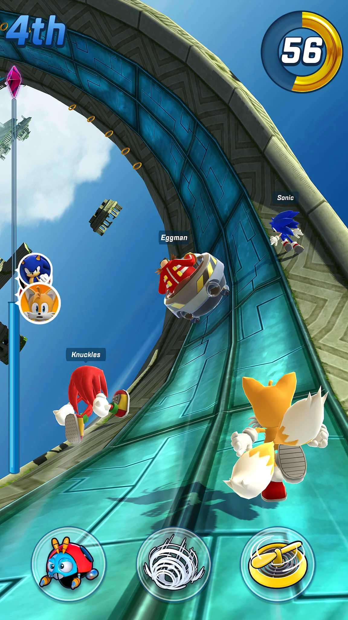 Snímek obrazovky Sonic Forces - Běžecká bitva 4