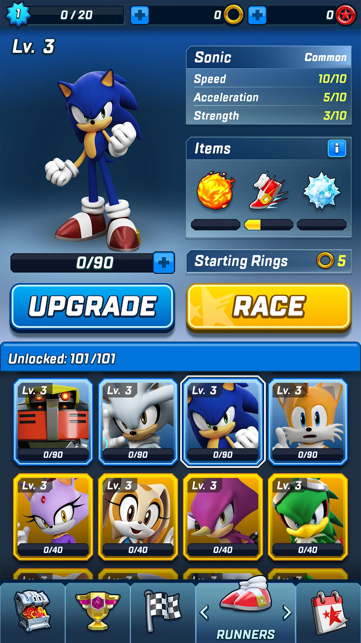 Snímek obrazovky Sonic Forces - Běžecká bitva 5
