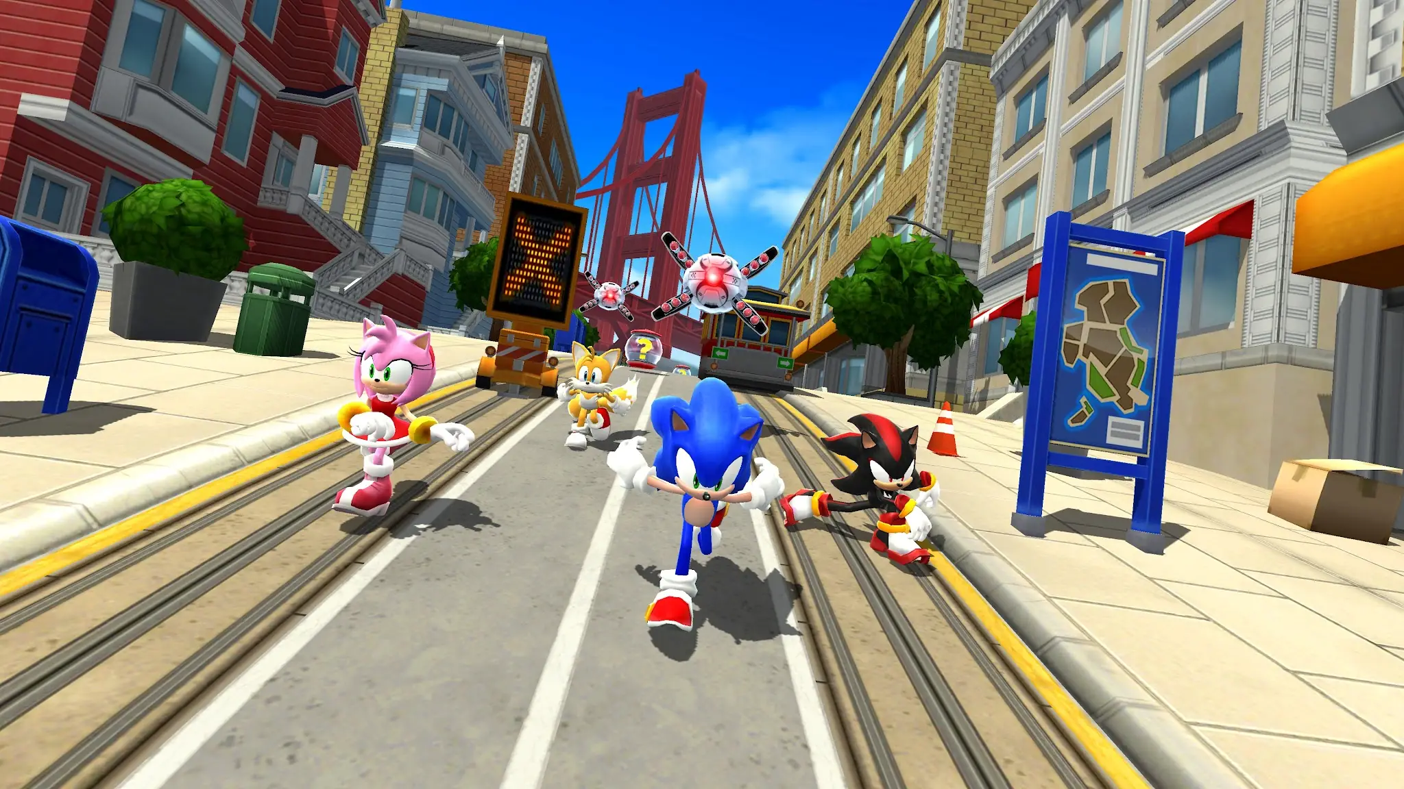 Snímek obrazovky Sonic Forces - Běžecká bitva 6