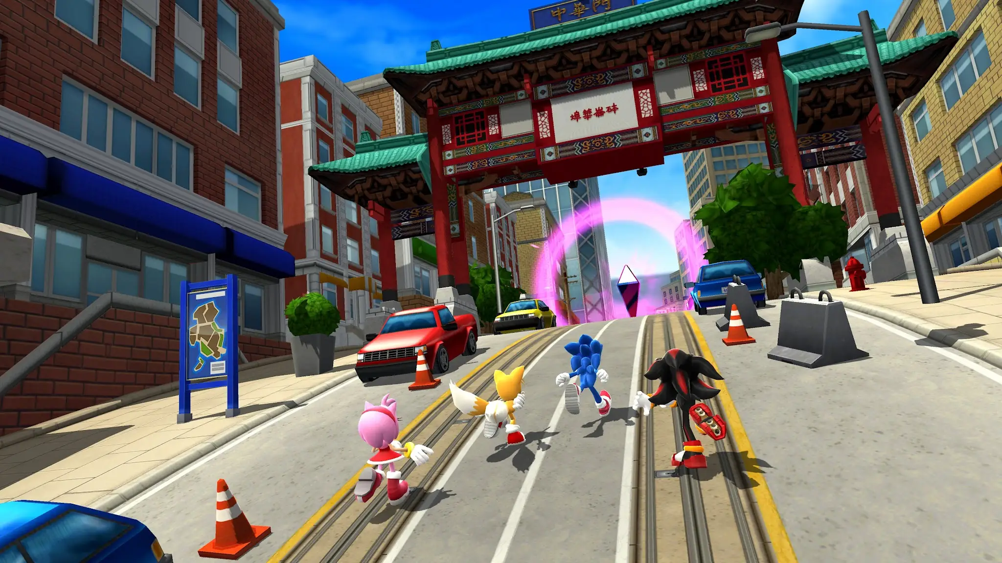 Snímek obrazovky Sonic Forces - Běžecká bitva 8