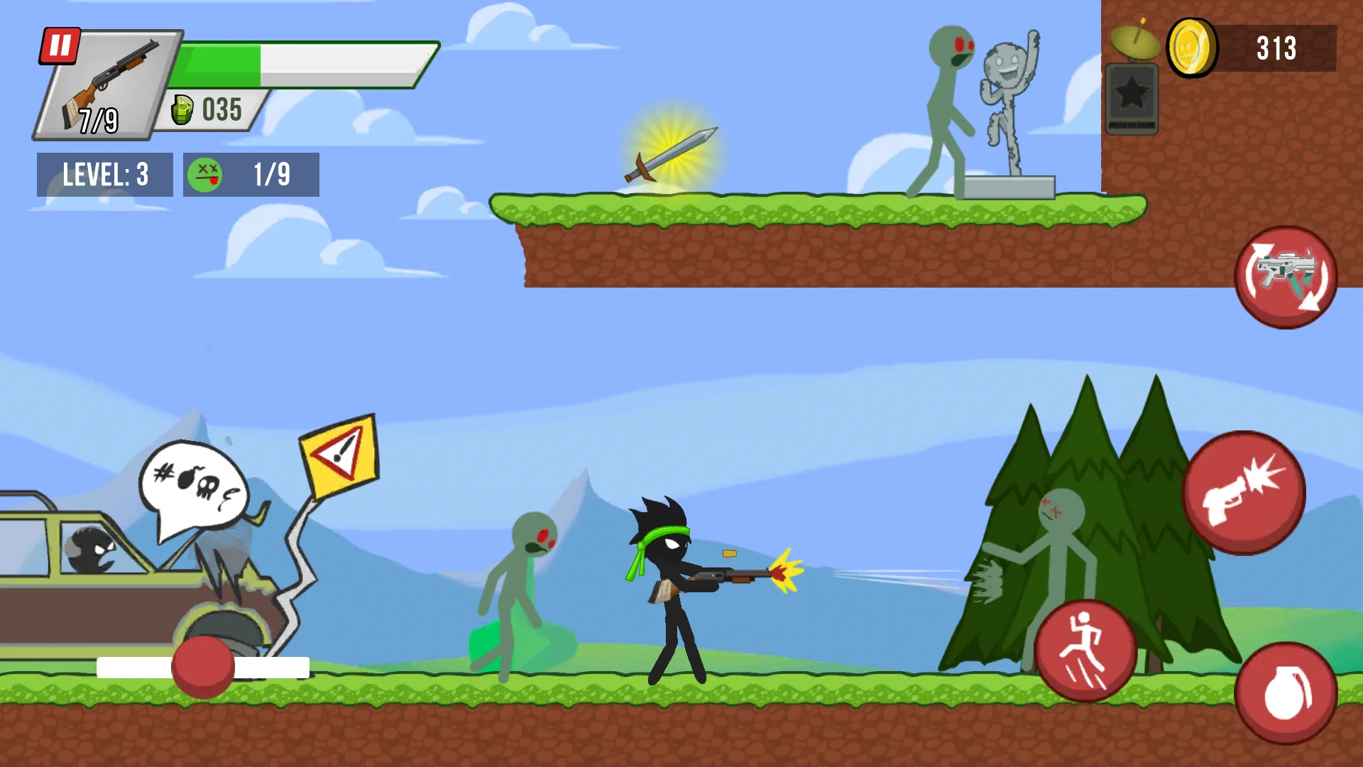 截图 Stick vs Zombies 1