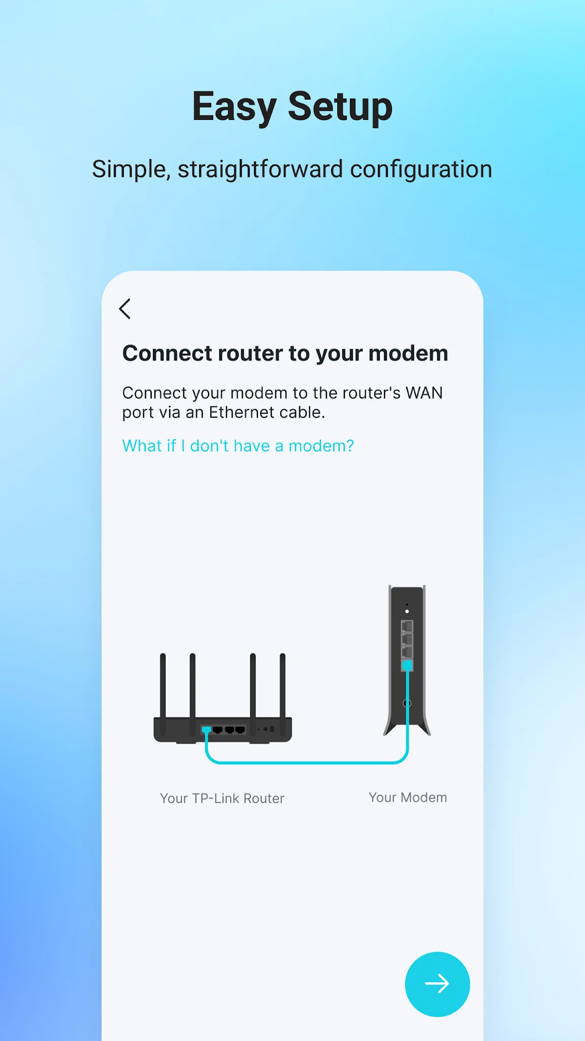 Snímek obrazovky TP-Link Tether 1