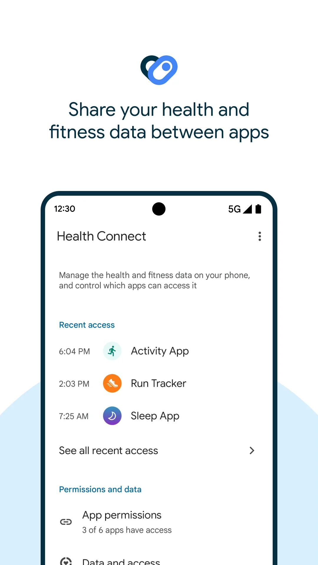 Captură de ecran Health Connect 1