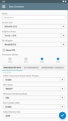 Скріншот Winlator 1