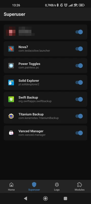 Screenshot Magisk Manager 3