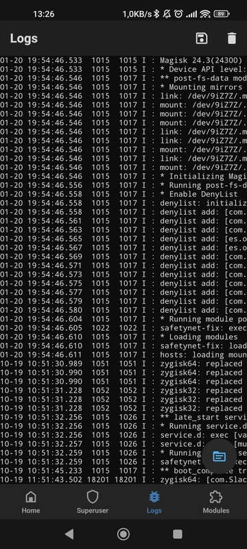 Screenshot Magisk Manager 5