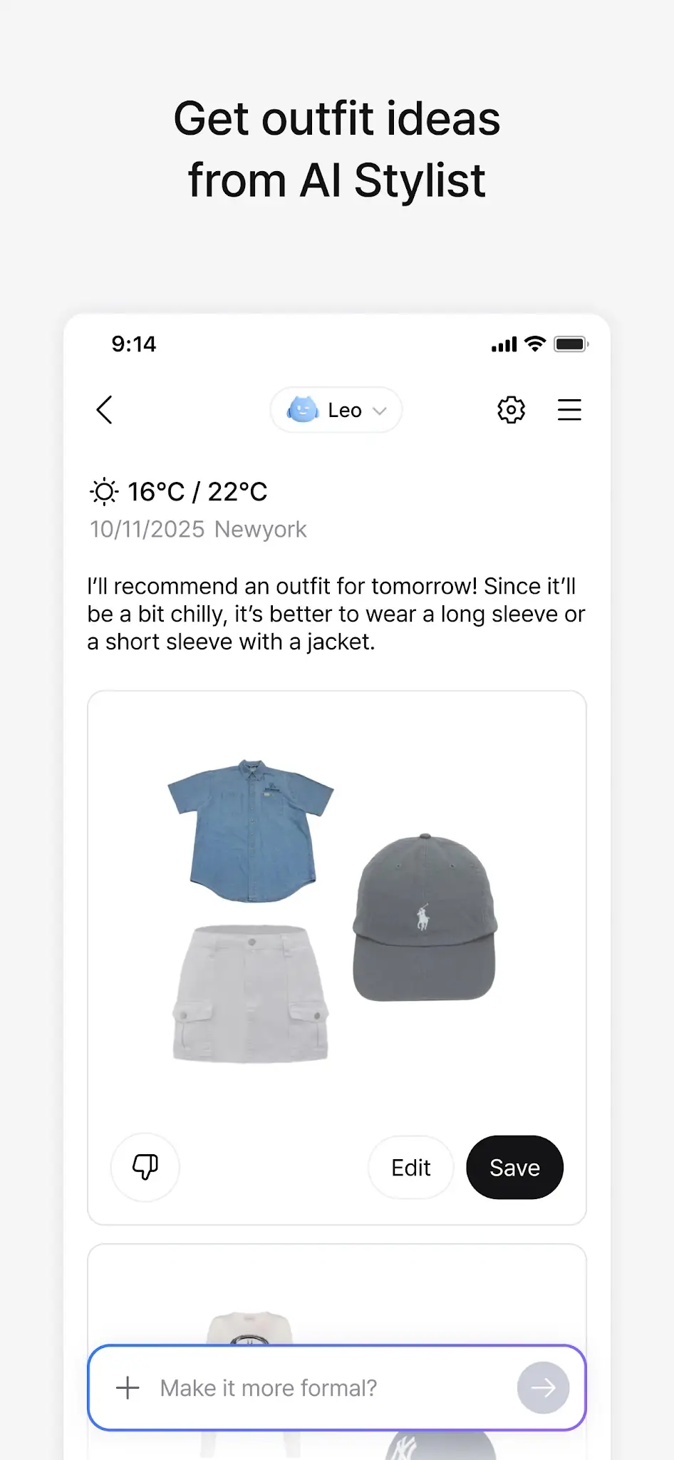Captura de tela Acloset: Assistente de Moda IA 5