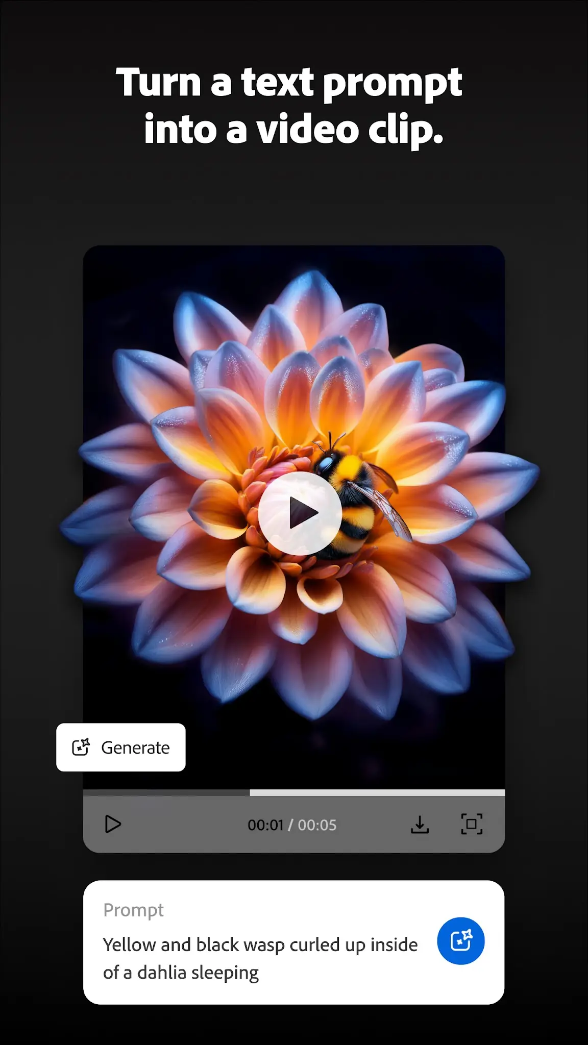 Snímek obrazovky Adobe Firefly: AI Generator 3