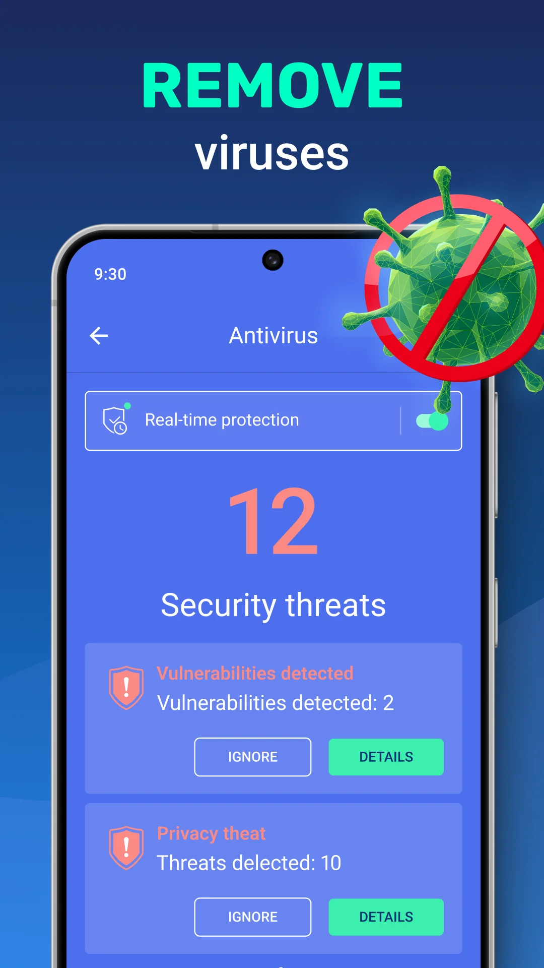Schermata Antivirus - Cleaner + VPN 6