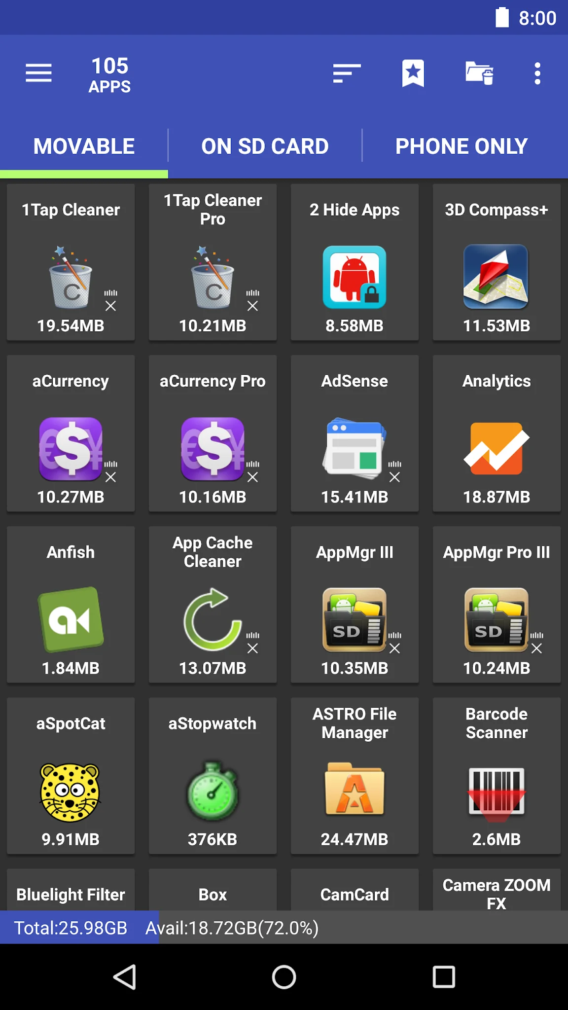 Screenshot AppMgr III (App 2 SD) 6