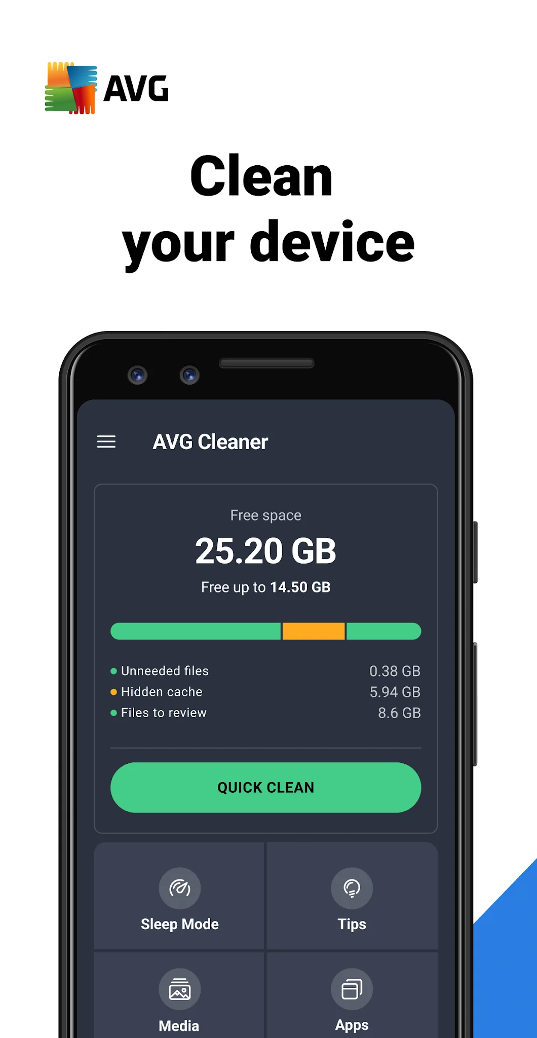 Tangkapan layar AVG Cleaner 1