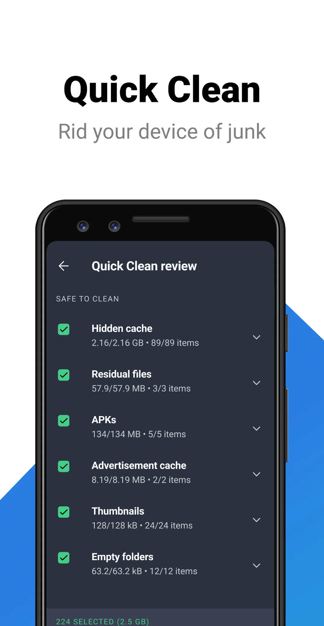 Tangkapan layar AVG Cleaner 2
