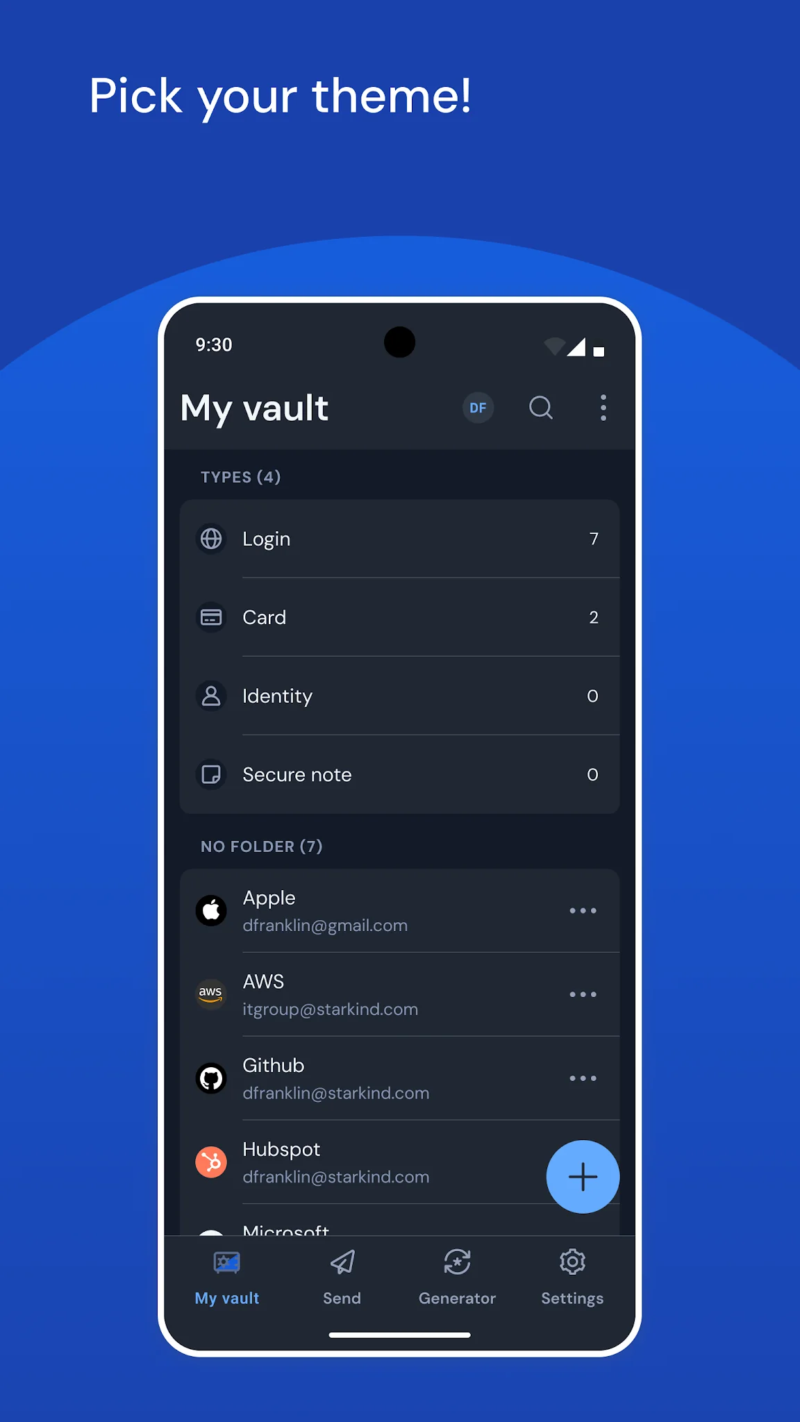 Скріншот Bitwarden - Менеджер паролів 7