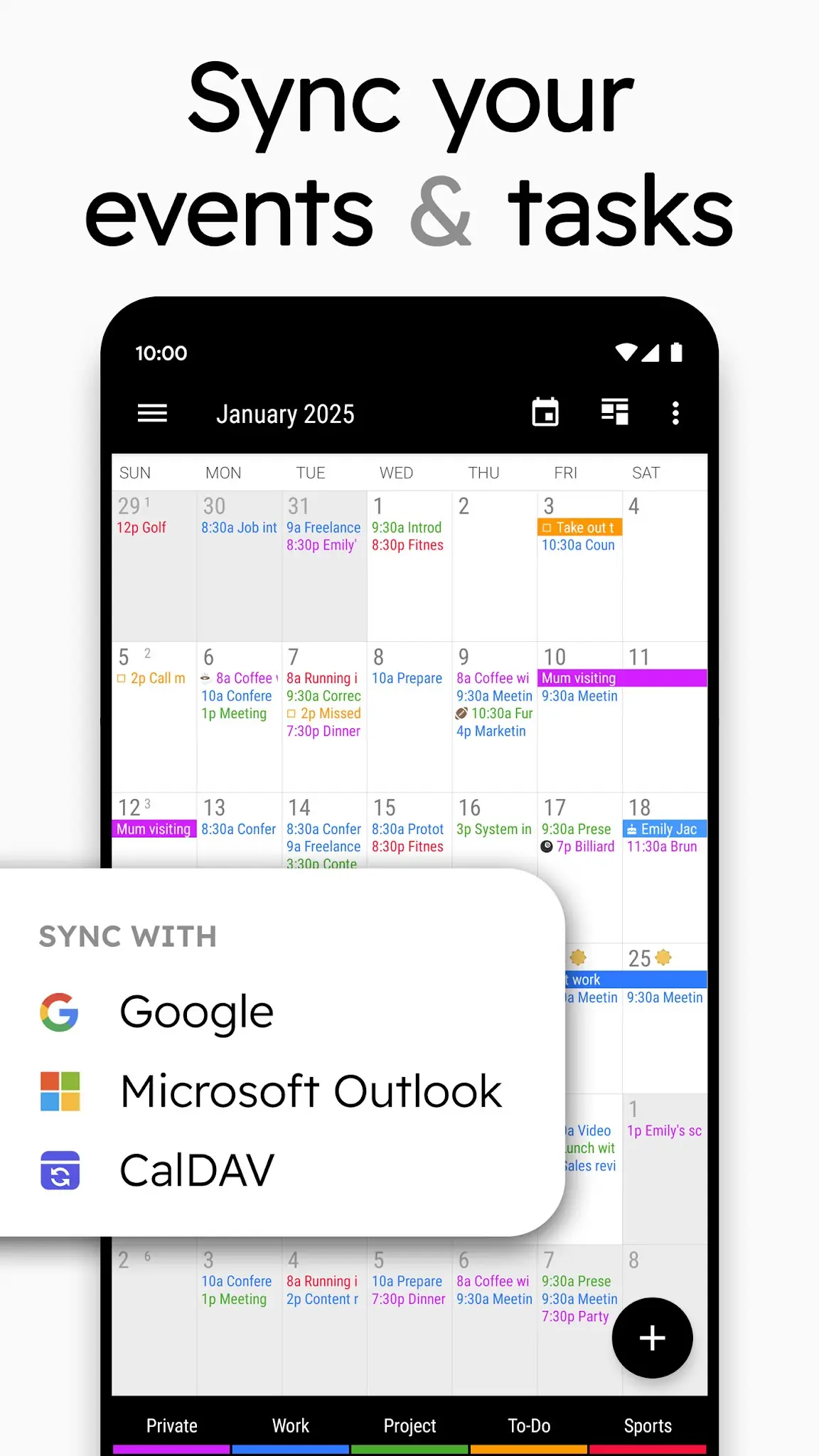 Schermata Calendario Business Agenda 1