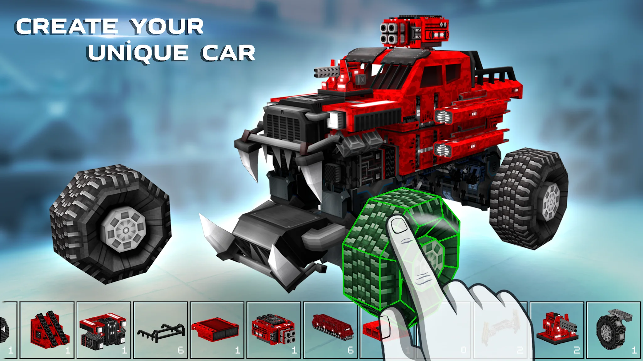截图 Blocky Cars - 坦克游戏 1
