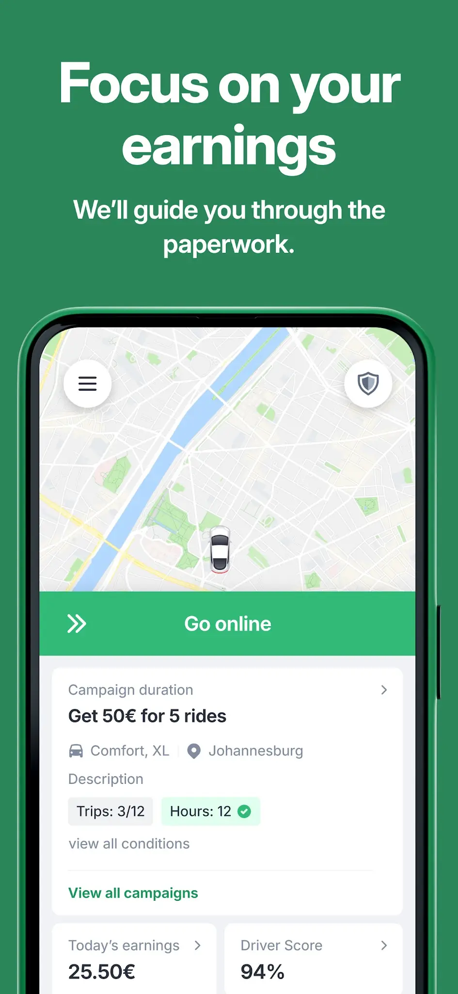 Ekran Görüntüsü Bolt Driver: Drive & Earn 2