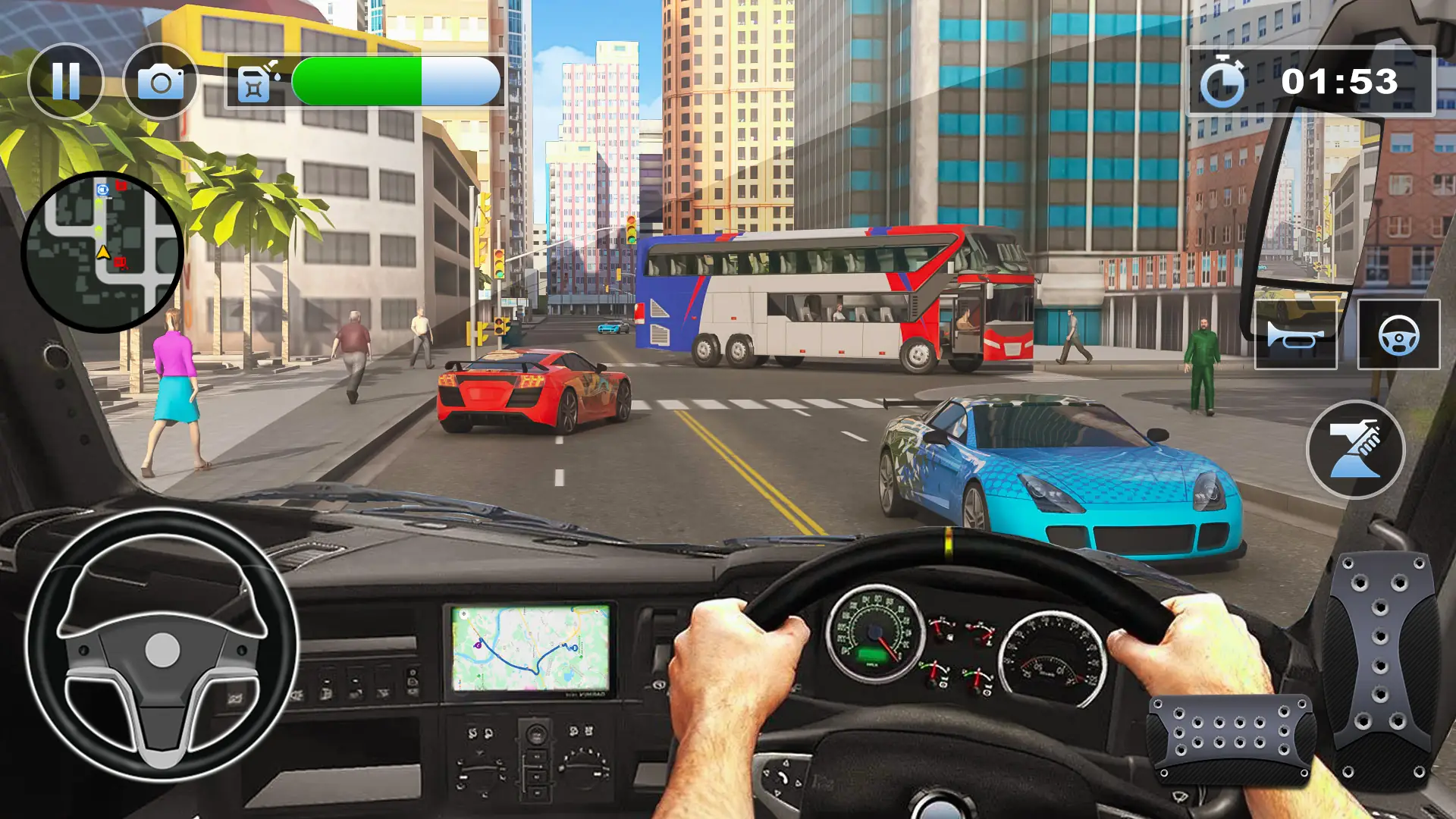 Снимка на екрана Bus Simulator : 3D Bus Games 1