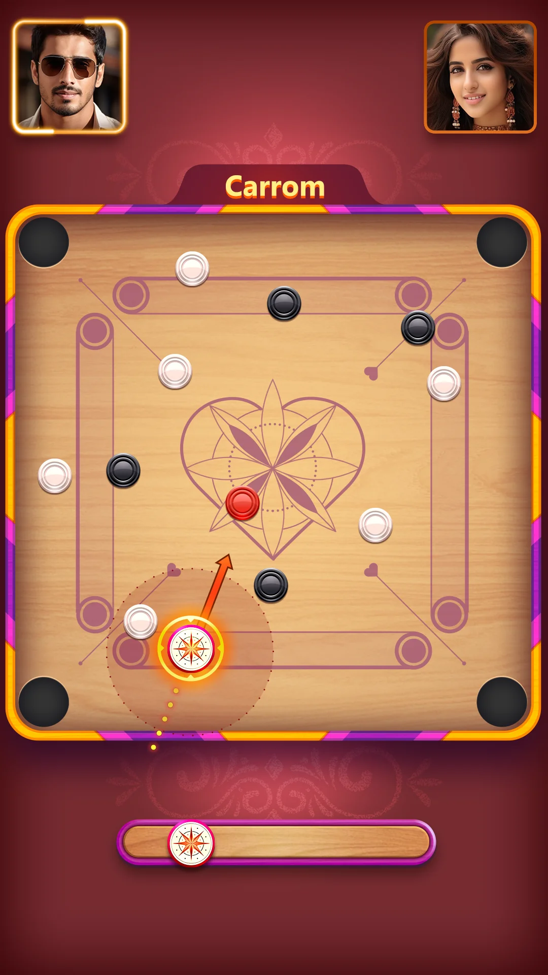 لقطة شاشة Carrom Go-Disc Board Game %د