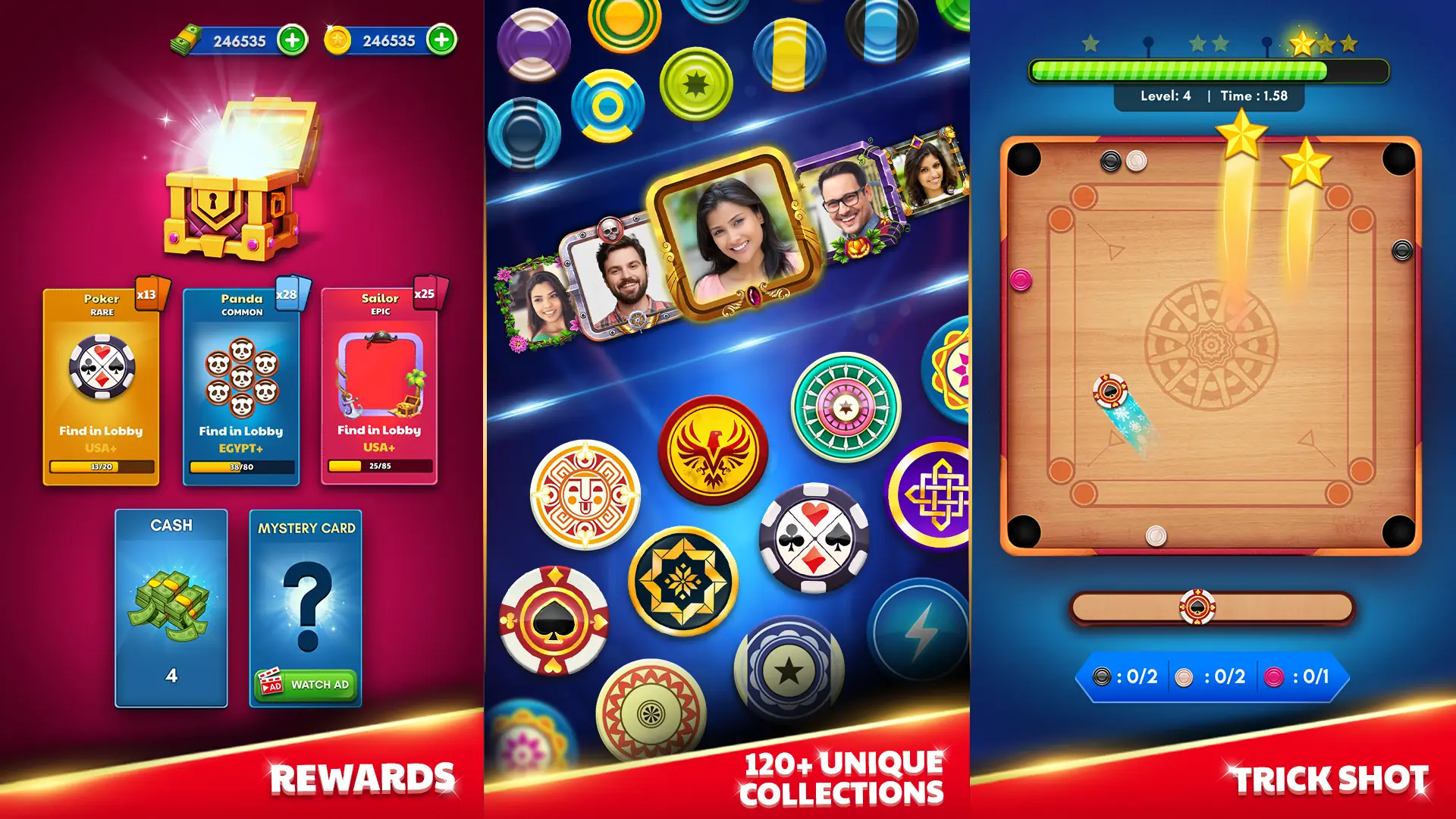 Скриншот Carrom King 3