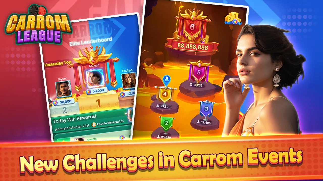 Ekran Görüntüsü Carrom League: Friends Online 1