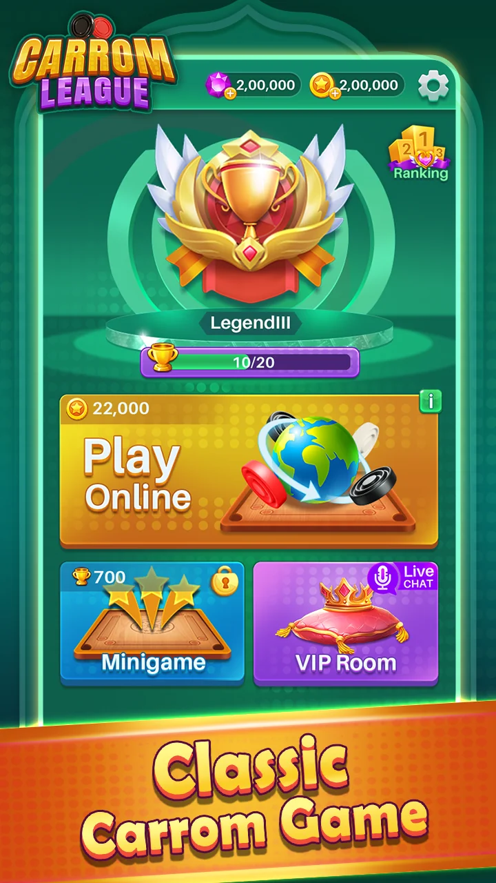 Ekran Görüntüsü Carrom League: Friends Online 3