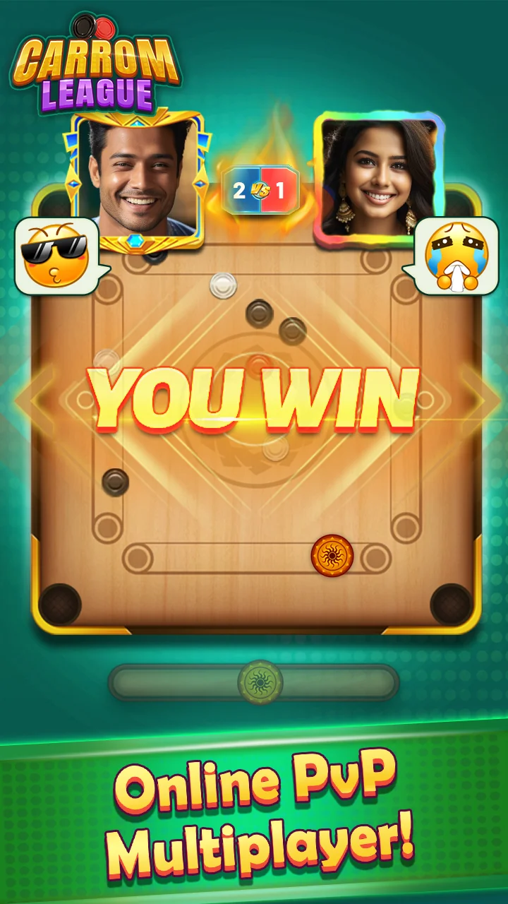 Ekran Görüntüsü Carrom League: Friends Online 5