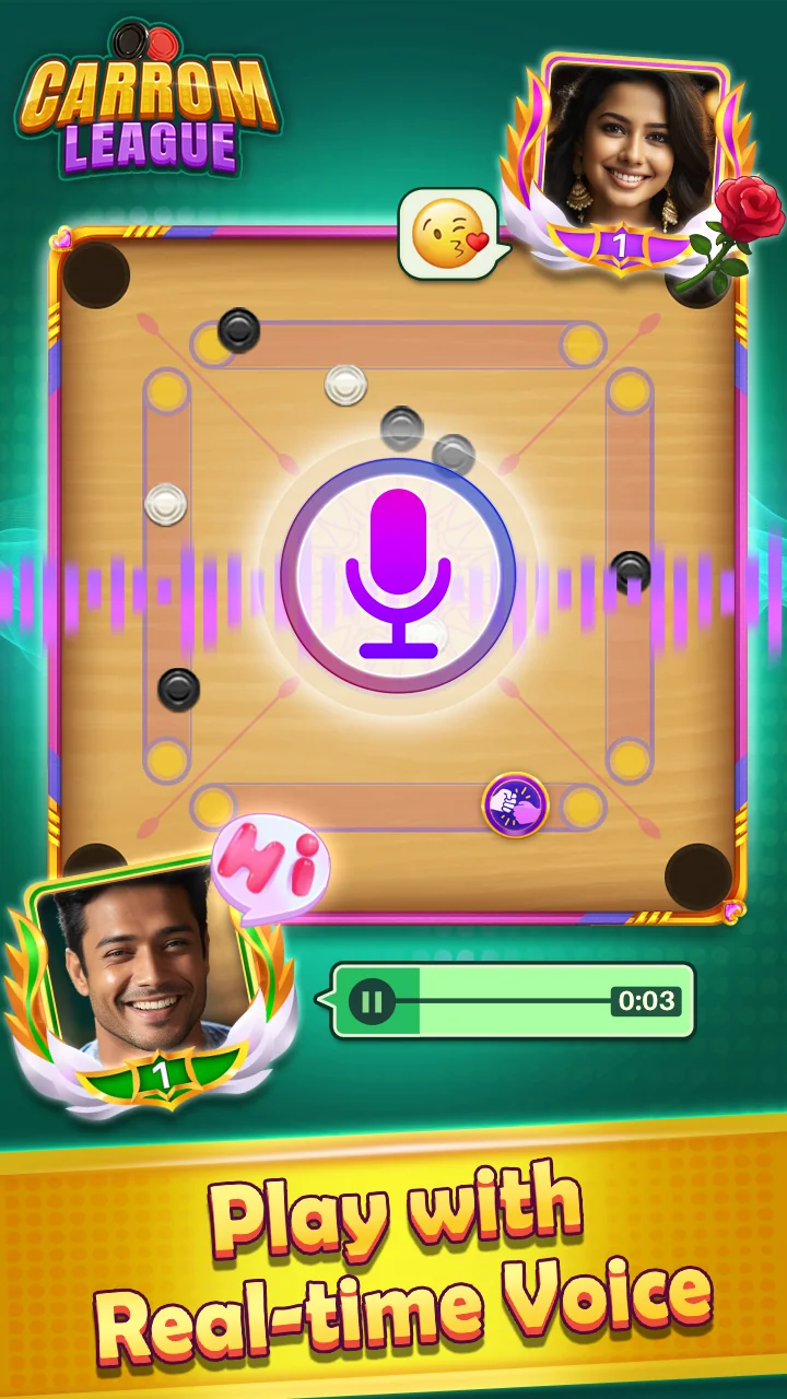 Ekran Görüntüsü Carrom League: Friends Online 7