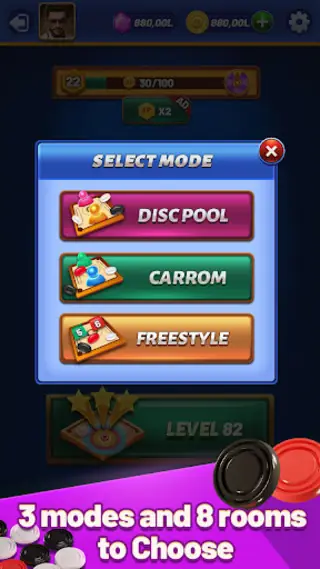Скриншот Carrom Lite-Board Offline Game 5