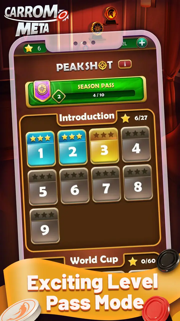 Captura de pantalla Carrom Meta-Board Disc Game 5