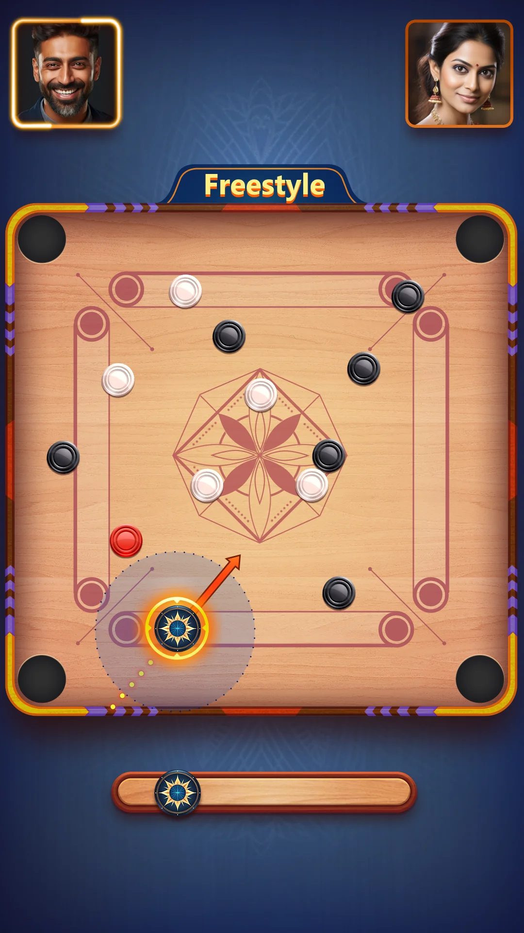 Снимка на екрана Carrom Plus-Disc Board Game 5