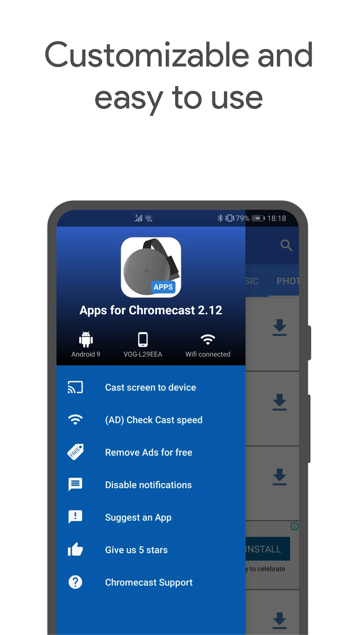 Captura de pantalla Apps para Chromecast 5