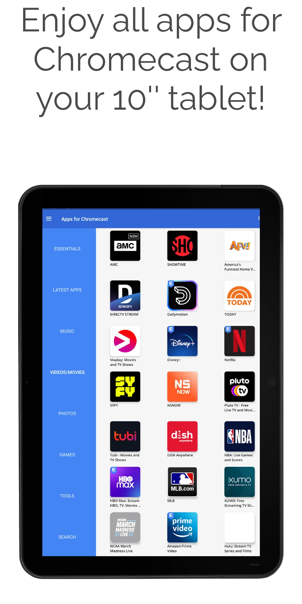 Captura de pantalla Apps para Chromecast 7
