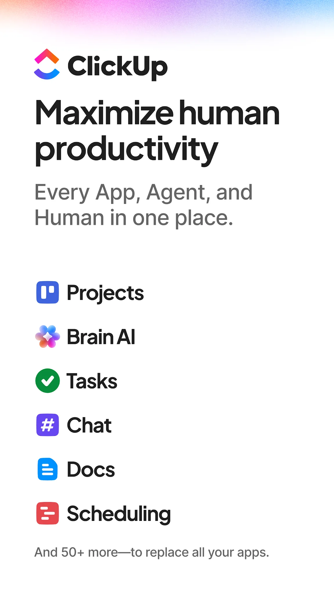 Скриншот ClickUp: Tasks, Chat, Docs, AI 1