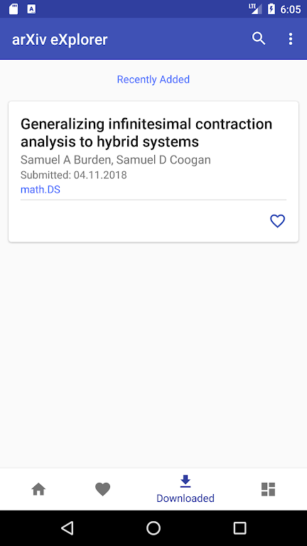 Screenshot arXiv eXplorer 5