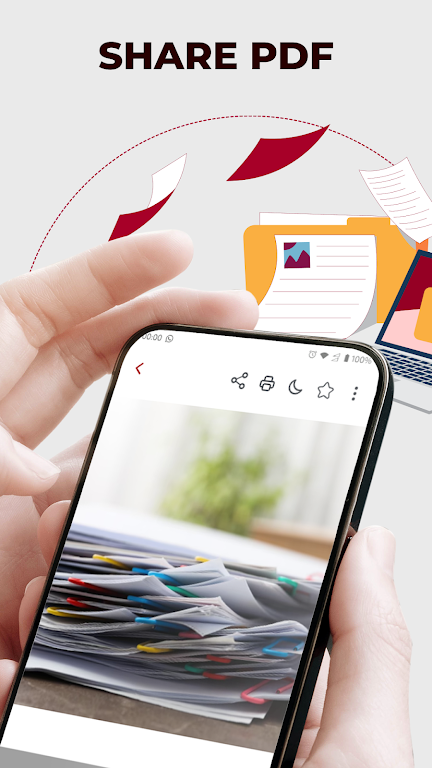 لقطة شاشة PDF Reader and Photo to PDF %د