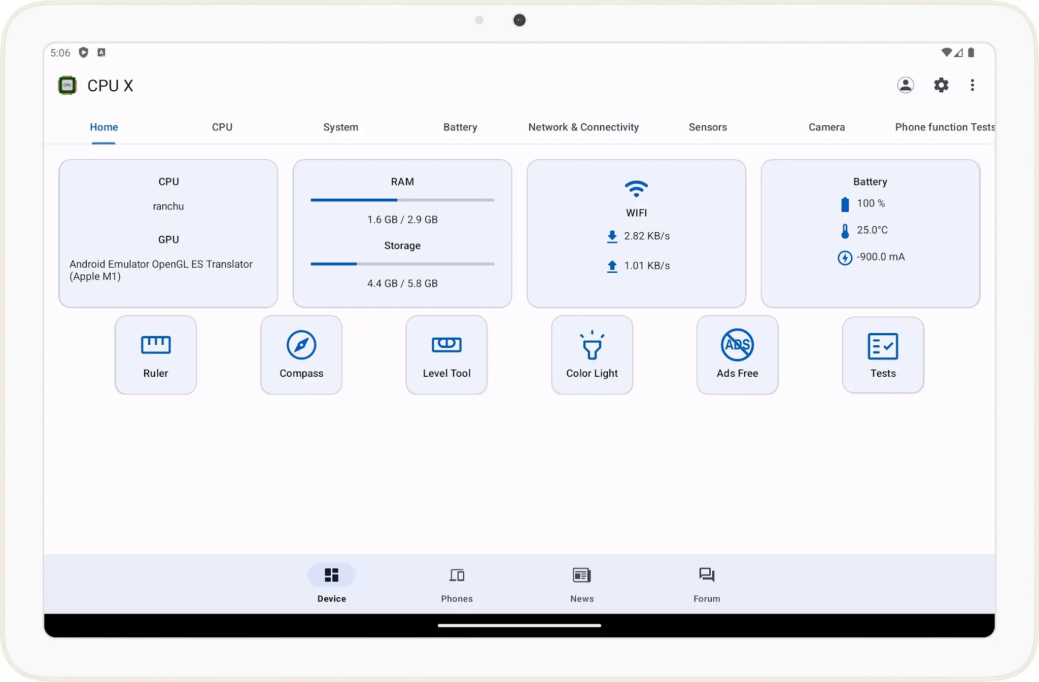 Zrzut ekranu CPU X - Device & System info 7