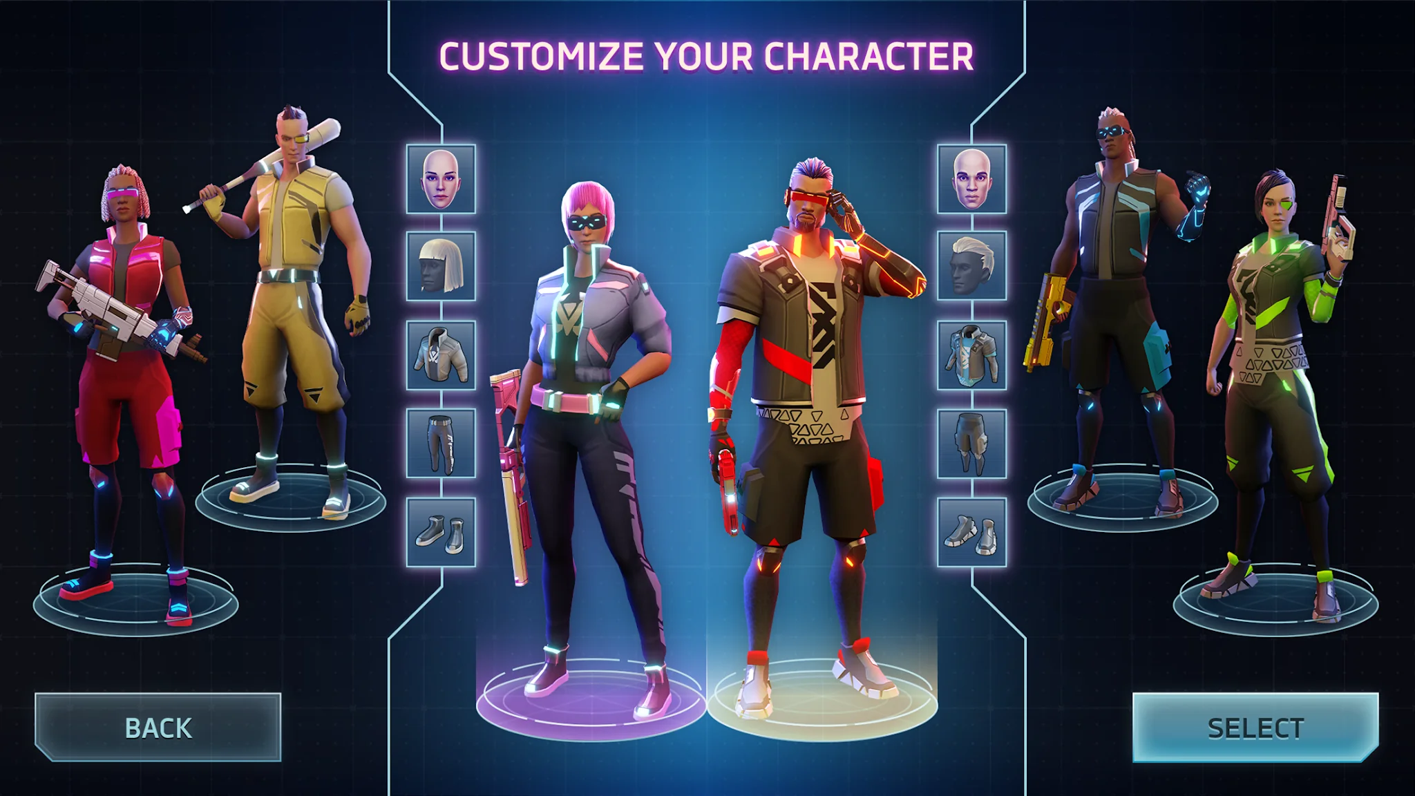 Snímek obrazovky Cyberika: Action Cyberpunk RPG 3