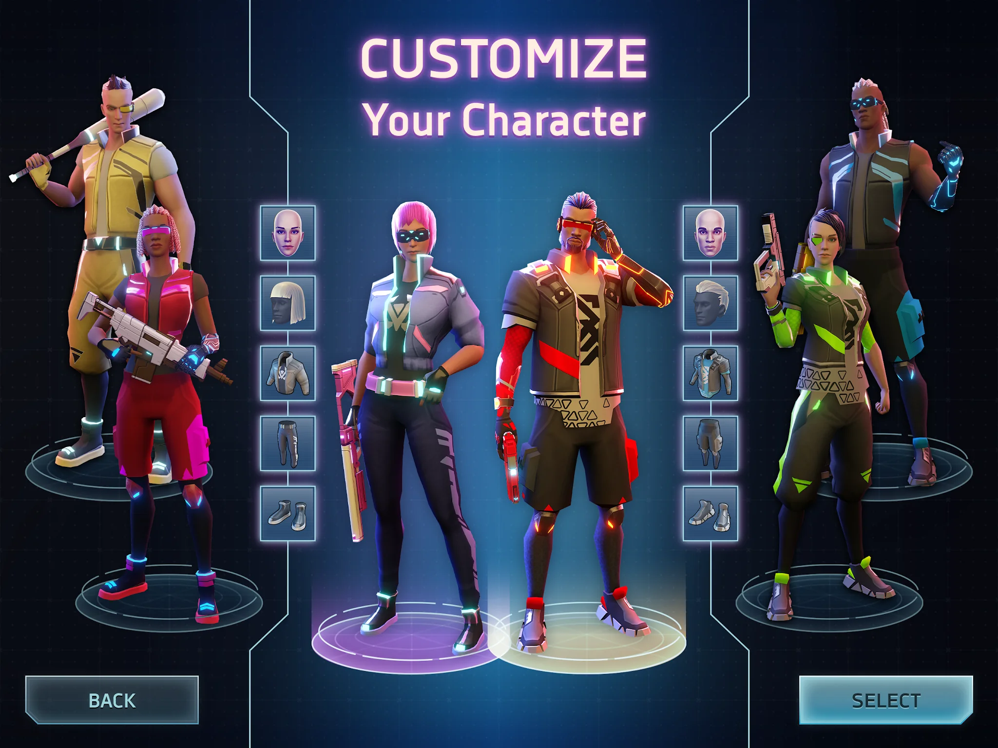 Snímek obrazovky Cyberika: Action Cyberpunk RPG 8