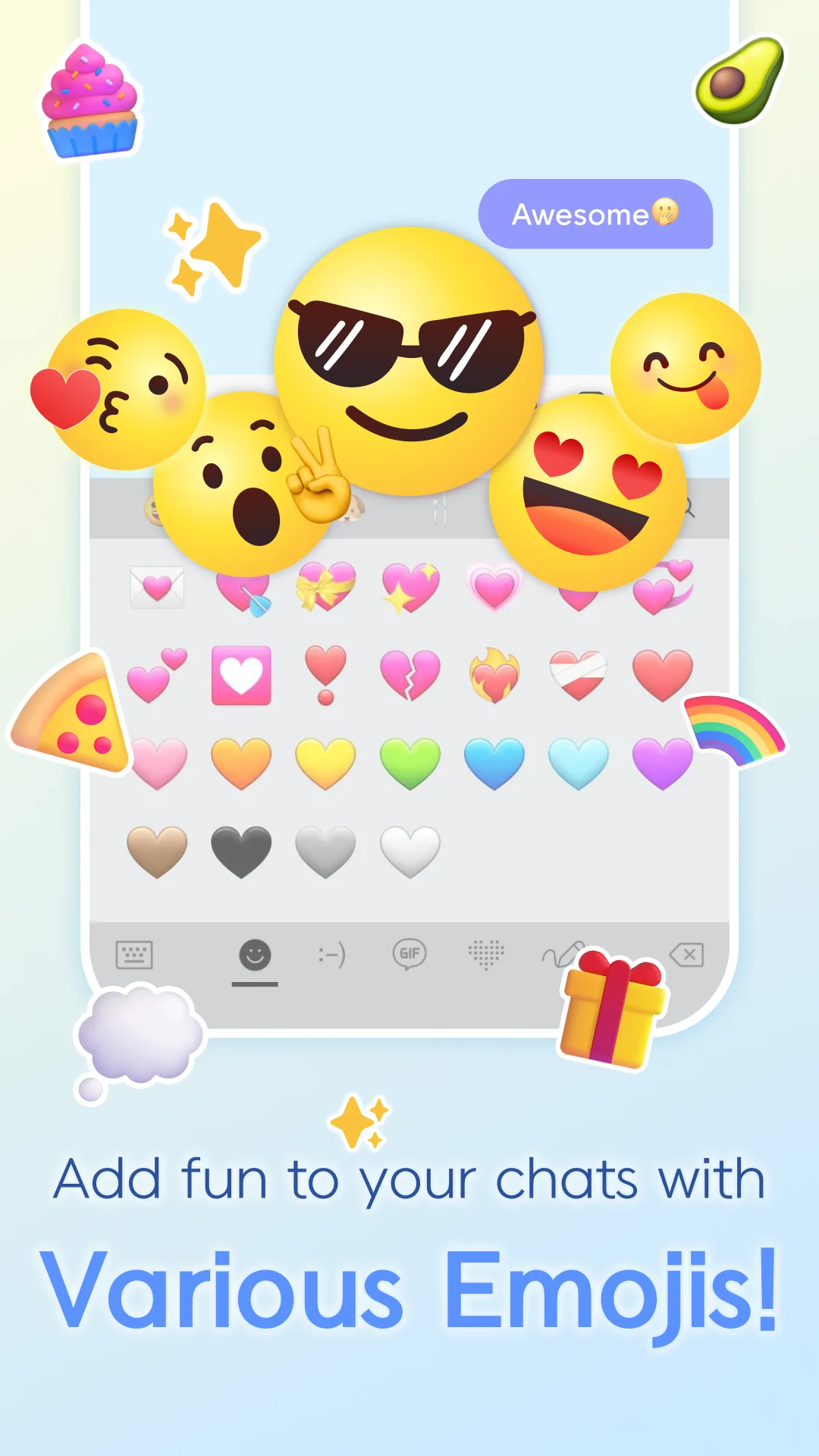 Снимка на екрана Design Keyboard - Fonts, Emoji 4