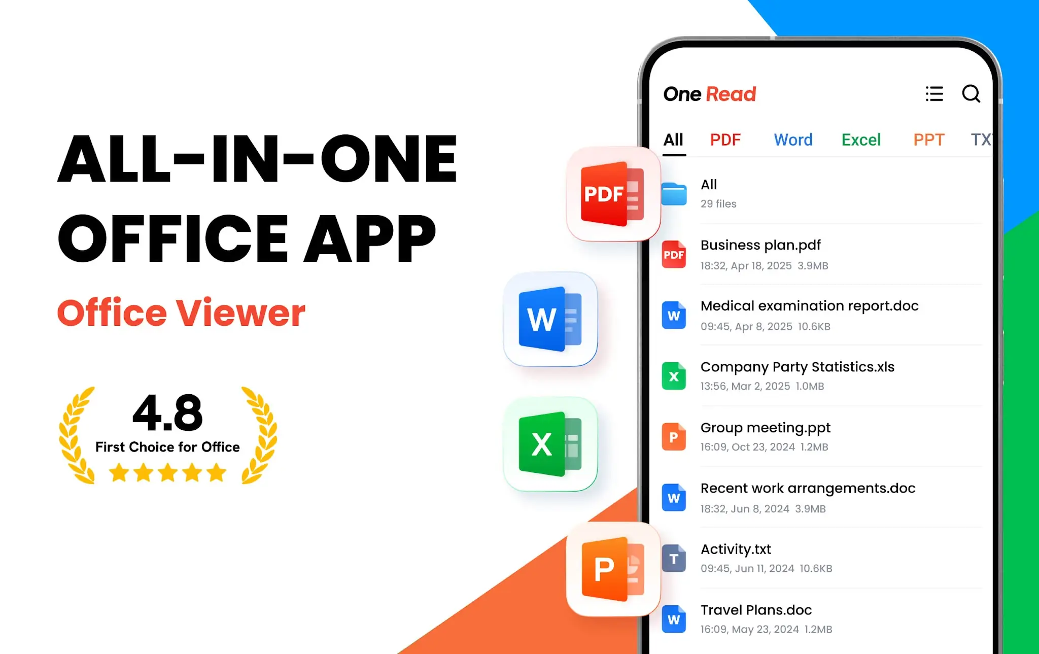 Screenshot ऑफिस रीडर: PDF, Excel, Word 1