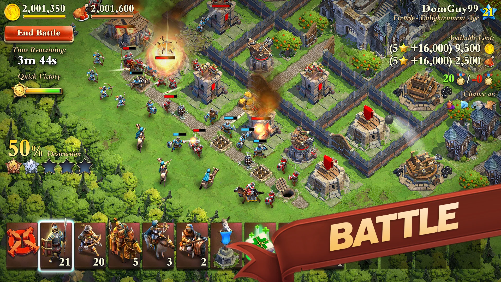 Capture d'écran DomiNations 2