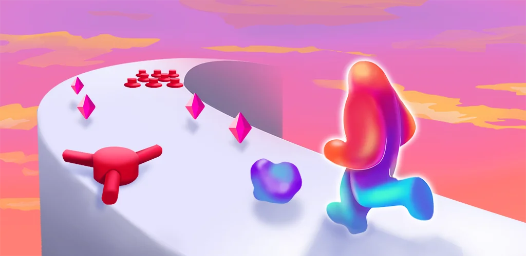 Blob Runner 3D لعبة غلاف فني للأندرويد