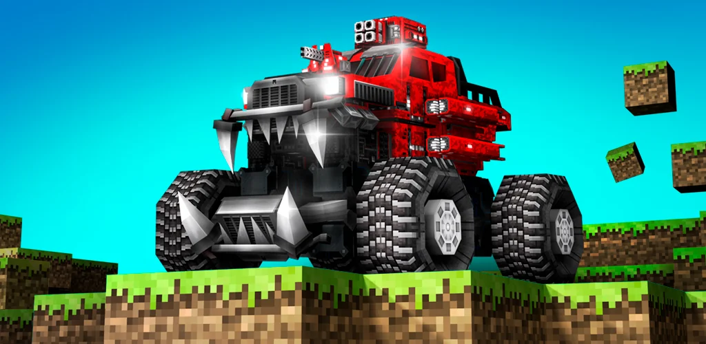 Blocky Cars - 坦克游戏 游戏 Android 封面艺术