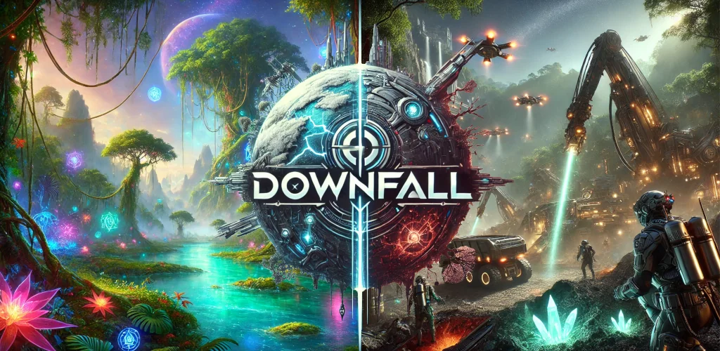 Downfall MMORPG -SciFi/Fantasy Spiel Titelbild für Android