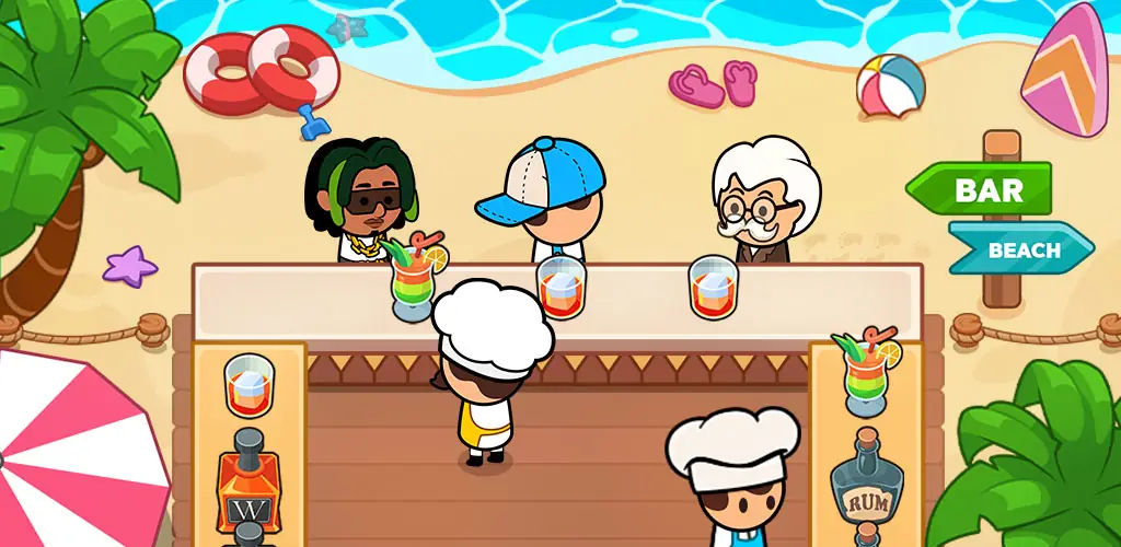 Food Fever: Idle Restaurant trò chơi Hình ảnh bìa cho Android