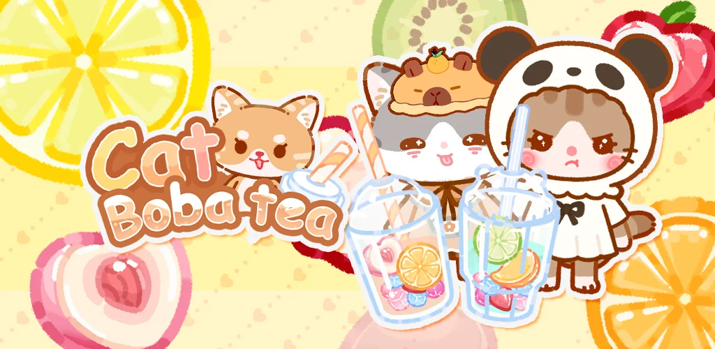 Kот боба Tea DIY: ASMR Mukbang игра обложка для Android
