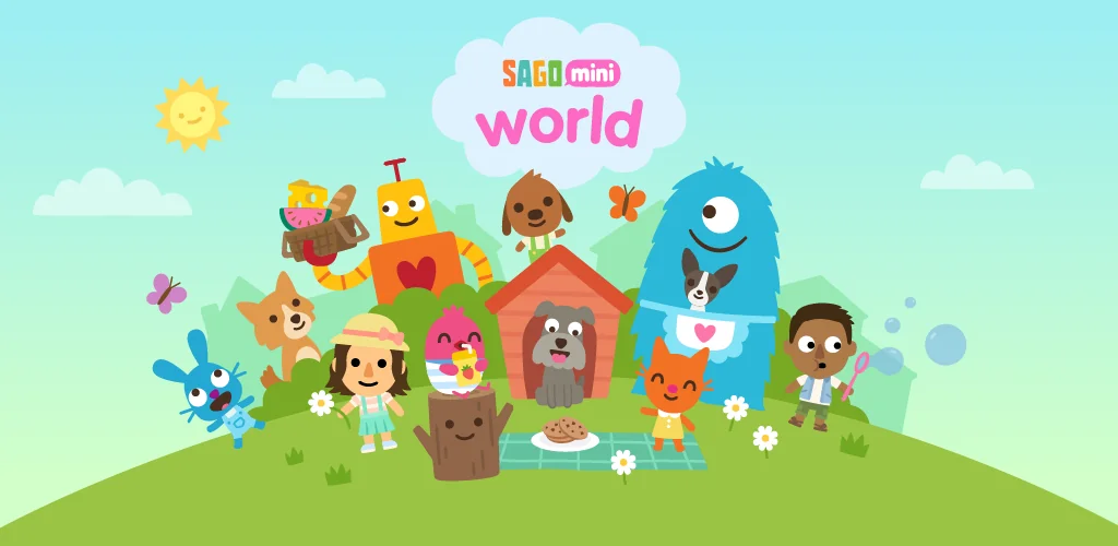 Sago Mini World: Kids Games trò chơi Hình ảnh bìa cho Android